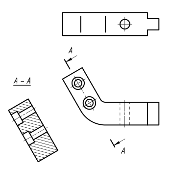 Косой разрез на чертеже