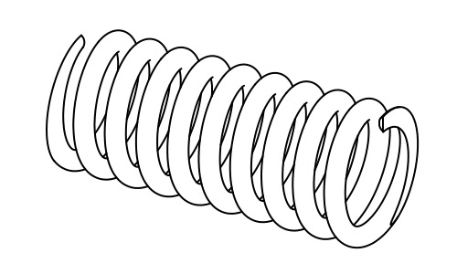Пружина сжатия 3D модель